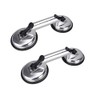 SOLUDE 2 Pack Glass Suction Cup,Aluminium Heavy Duty Vacuum Lifter
