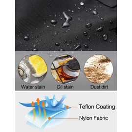 Plus Size Aprons for Women with Pockets Durable Long Adjustable Bib Kitchen Cooking Black