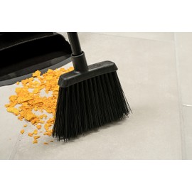 Carlisle FoodService Products 4686003 Duo-Sweep Plastic Small Debris Lobby Broom with Handle, 30 Inches, Black