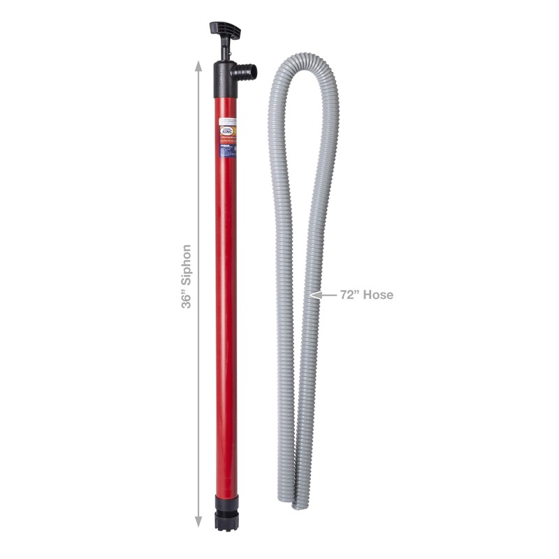 King Innovation 48072 King 36" x 72" Hand Pump Siphon,