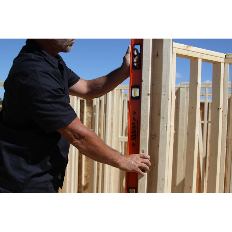 Johnson Level & Tool 1253-4800 Heavy Duty I-Beam Aluminum, 48",