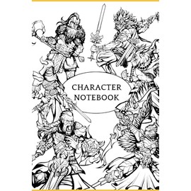 DnD 5e Character Sheet Journal with core rules and how to play D&D for 2014 and 2024 version. Human, white cover edition.
