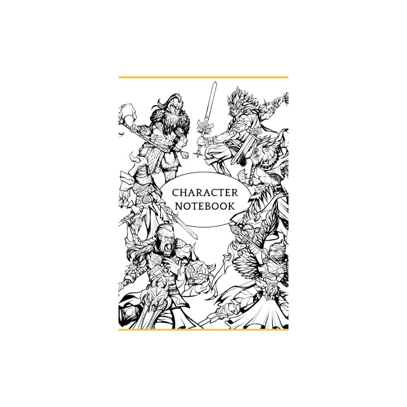 DnD 5e Character Sheet Journal with core rules and how
