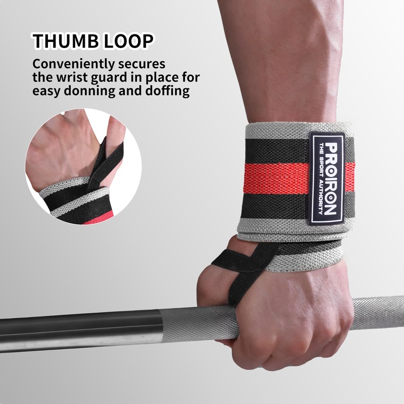 PROIRON Wrist Bandages Gym Lifting Straps Lifting Straps Strength Training