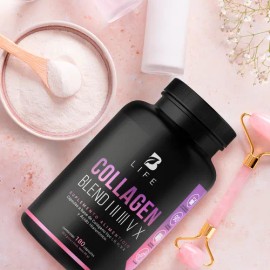 Mezcla De Colágenos Tipo I, II, III, V Y X 180 Cápsulas B Life