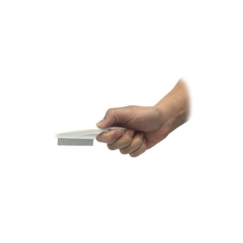 MEDISURE DURABLE EFFECTIVE SMALL HANDLE FLEA LICE FINE METAL TOOTH