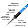 Soldering Iron Kit, 60W Adjustable Temperature 15-in-1, Solder Wire, 2