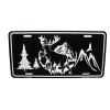 DIGIART INTERNATIONAL DEER ELK BLACK BRUSHED HUNTING METAL CAR NOVELTY