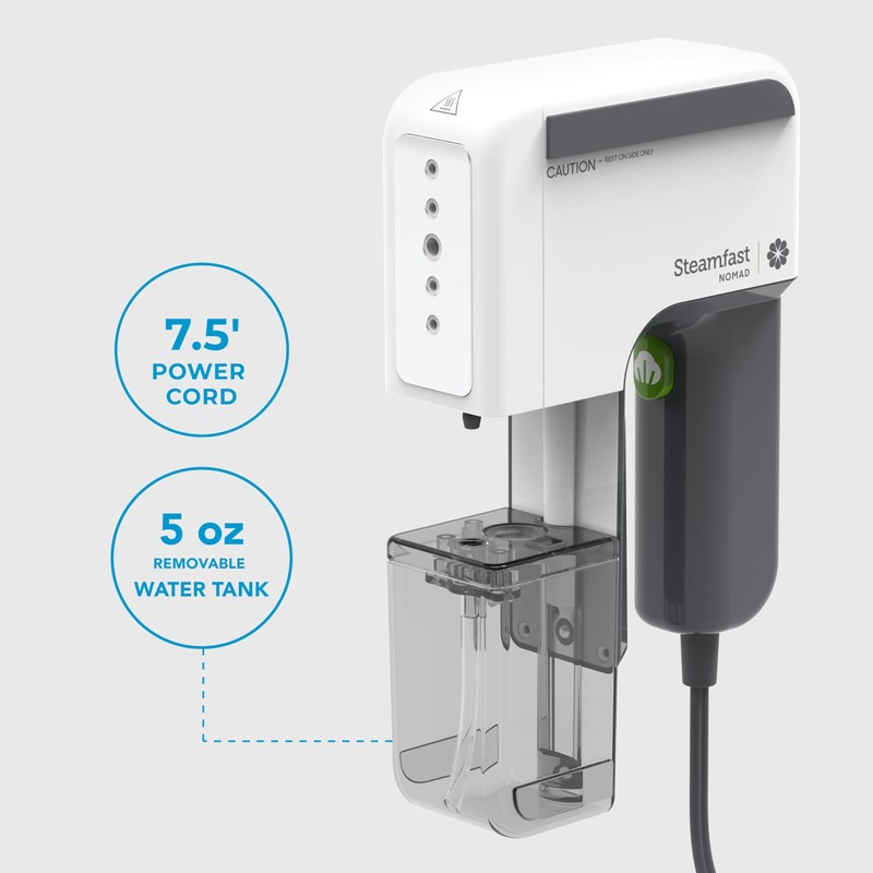 Steamfast NOMAD Travel-Size Garment Steamer for Clothes, Curtains, and Fabric,Chemical