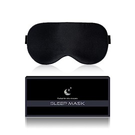 Antifaz de seda para dormir para mujeres y hombres: suave, transpirable, de seda morera natural orgánica, antifaz opaco con correas ajustables, antifaz sin presión.