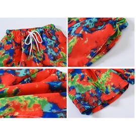 HSTiSan Little Boys Swim Trunks Quick Dry Beach Board Shorts Drawstring Swimwear Girls Bathing Suits Boardshort Summer 6-7 Years