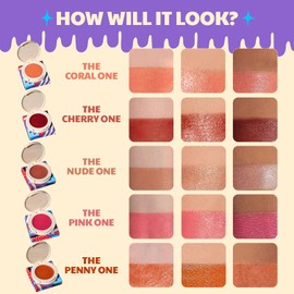 Jamie Makeup Blighlighter Blush and Highlighter Hybrid - Healthy Cream Blush Moisturizer For Natural Cheek Tint - For all Skin Types - Cruelty Free & Vegan Makeup (The Nude One)