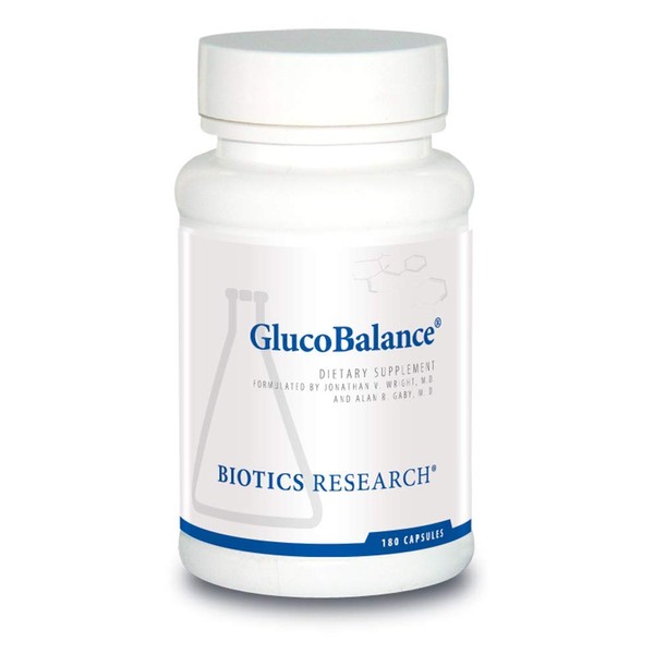 BIOTICS Research GlucoBalance Supports metabolic Health, Chromium, Vanadium, Lcarnitine