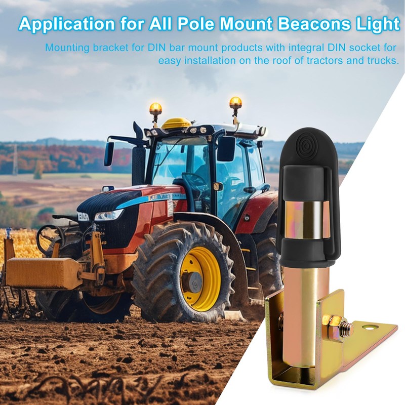 Biqing 1pc Warning Light Bracket for Forklift, Tractor, Truck, Engineering