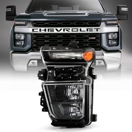 ACANII - For [Halogen Model] 2020-2023 Chevy Silverado 2500HD 3500HD Headlight Headlamp Replacement Left Driver Side