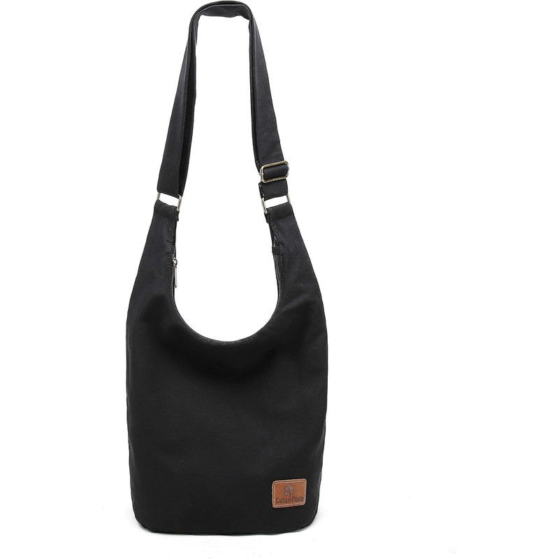 Coton Pose Women Hippie Crossbody Bag Top Zip Large capacity