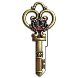 Lucky Line Key Shapes,Medieval SKELETON KEY - House Key Blank, KW1/11, 1 key (B146K)