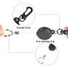 KUUQA 2 Pieces Heavy Duty Retractable Key Chain Badge Reel