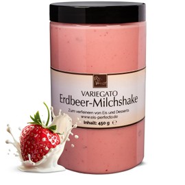 Strawberry Milkshake Variegato for Marbling Homemade Delicious Milk Ice Cream │ Mega Taste │ Also Super Delicious in Desserts and Cakes and Much More │ Content 450 g