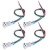 4 Sets PreWired Round LEDs Waterproof 2Color Signal Light Common