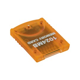Tolesum Memory Card 1024MB(16344 Blocks) 8 Data Areas for Gamecube and Wii Console, Orange 1024MB | Tolesum