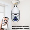 Wireless Light Bulb Camera 360 Degree Auto Tracking Recording 2