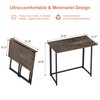 VECELO Folding Desk 31.5 Inch Writing Desk Home Office Sturdy