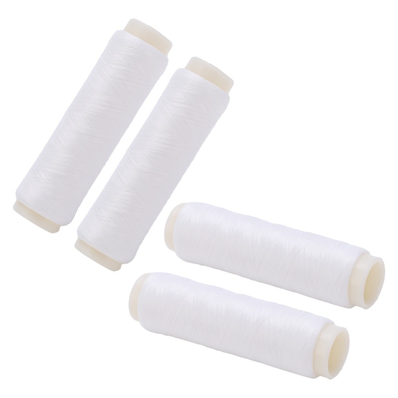 4pcs 100/200m Invisible Nylon Fishing Rubber Band Line High Elastic