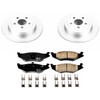 Power Stop CRK1687 Coated Brake Rotor & Ceramic Brake Pads-