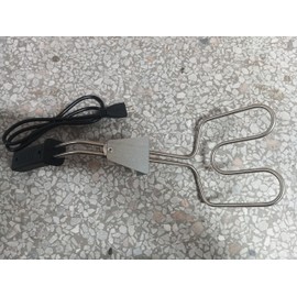 Verplexter Electric Charcoal Starter, 500W Double-Ring BBQ Grill Igniter, 18-Inch with Long Handle Durable 304 Heat Element Coils with