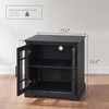 Barnyatoh End Table with Charging Station, Farmhouse Nightstand with Glass