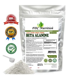 Polvo 100 % puro beta alanina sin sabor 2,2 lb (1000 g) 500 porciones KOSHER