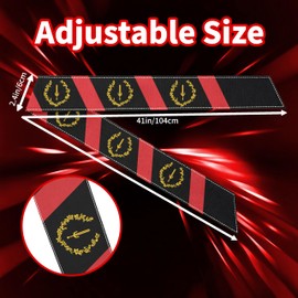 Tie Headband for Women & Men, Black Heritage Flag Patterned Sports Sweatband, Head Wrap for Running Soccer Tennis Workout, Hair Bandana Accessory, 40" x 2.4"