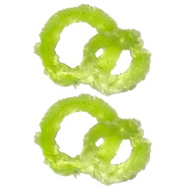 2 Pairs Bicycle Cleaning Rings Hub Cleaning Rings in Various Colours (Neon Yellow)