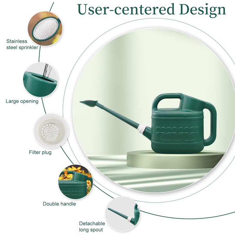 2 Gallon Watering Can, Garden Watering Can Outdoor, Plant Water