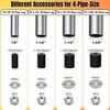4 inch Prep Table Casters Set of 4 for Commercial