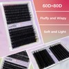 MIKIWI Lash Clusters Kit Fluffy 60D+80D Eyelash Extension Kit 280PCS