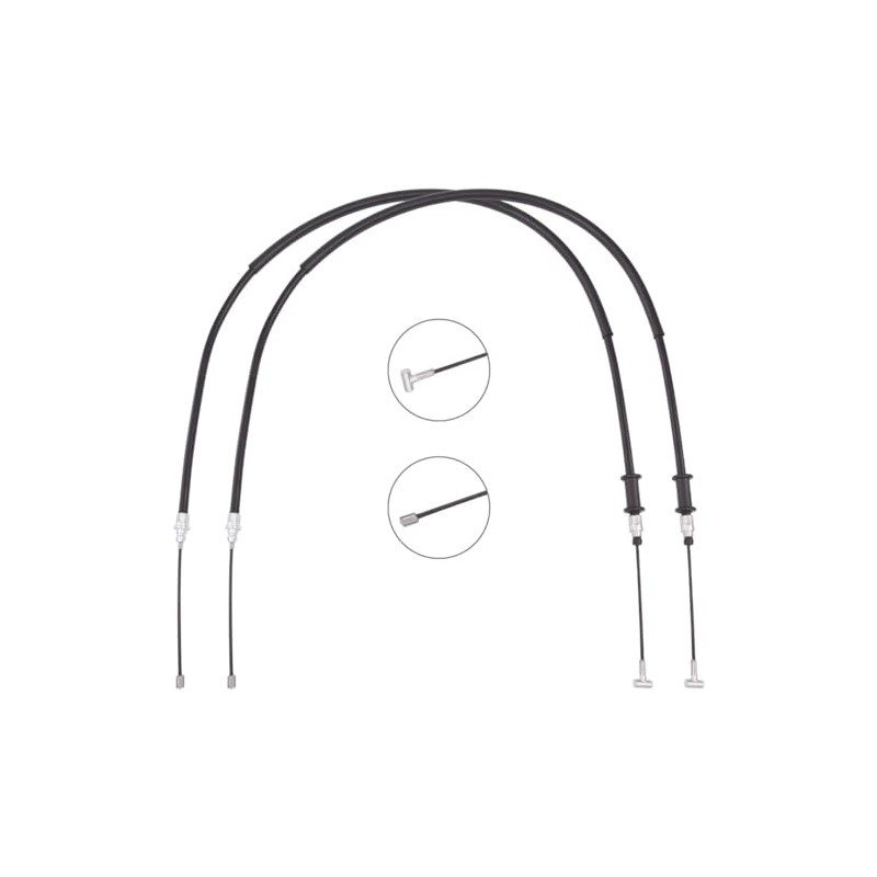 RIDEX 124C1182 Handbrake Cable Rear Left Right 1390/1075 mm