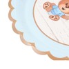 GUEDKIKL 40 Pcs Bear Baby Decorations Plates, Disposable Bear Dishware