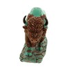 The Bridge Collection Turquoise Inspired Buffalo Figurine - Western Decor