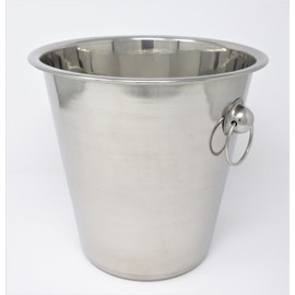 CookSpace (TM) Champagne Wine Ice Drinks Bucket in Polished Stainless Steel (4 litres)