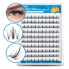 ETVITE Individual Lashes Eyelash Extensions 3D Clusters, Soft Natural Lightweight