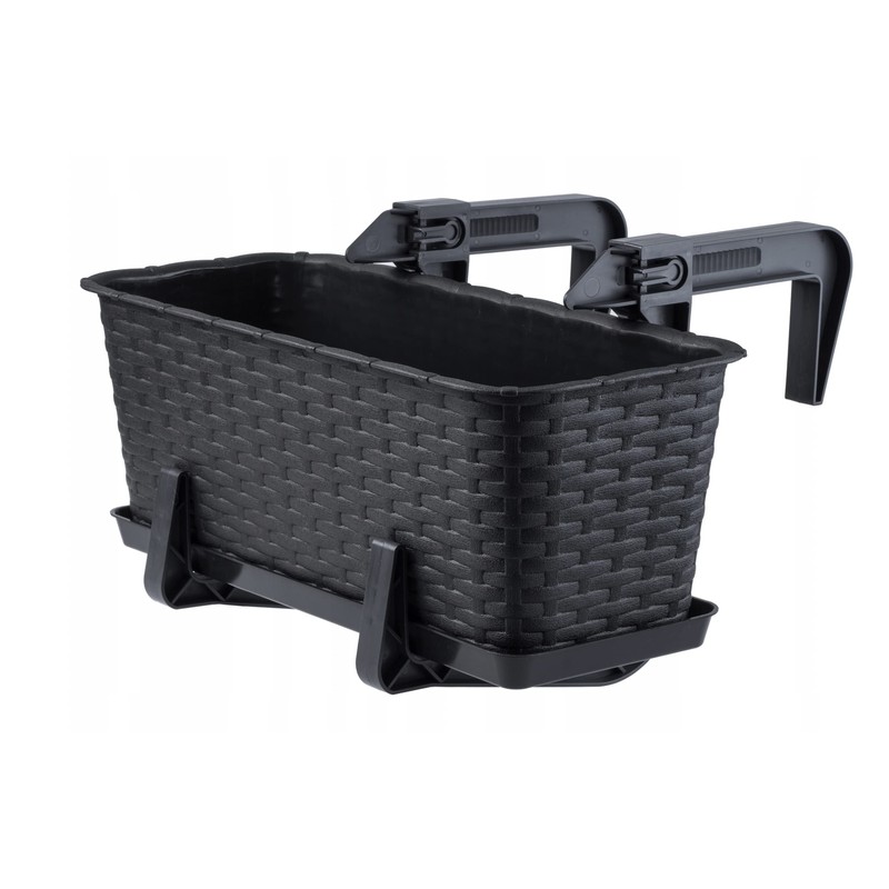 Dunes Clamp-on Universal Fit, Adjustable Planter Box Rail Brackets for