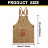 AACGIN Leather Welding WorkShop Apron with 5 Pockets HeatFlame Resistant