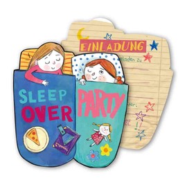 Sleep Over Invite Cards Pack of 6
