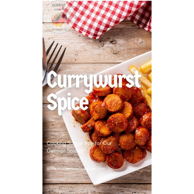 50g (1.76) Currywurst Seasoning - Mild German Curry Powder -