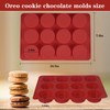 2 PCS Round Chocolate Cookie Molds,SAGOOITS Chocolate Silicone Mold 12-Cavity