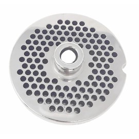 #22 Meat Grinder Plates with Hubs - Cozzini Cutlery Imports - Choose Your Size (5/32 in. - 4mm - Fine Burger Grind)