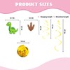 Dinosaur Hanging Swirls, Dinosaur Birthday Hanging Decoration, T-Rex Dino Footprint