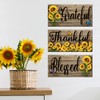 WOHAHA Stylish Flower Sunflower Plant Inspirational Quotes English Quotes Blessed
